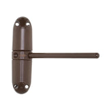 Safety Spring Door Closer, 4-1/4 in., Diecast Construction, Brown, Non-Handed - Super Arbor