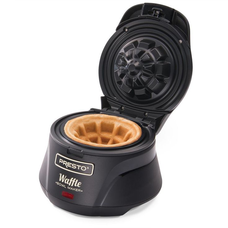 Single Waffle Black Belgian Waffle Cone Maker