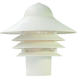 Mariner Textured White Outdoor Post-Mount Light Fixture