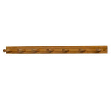 24 in. L Decorative Bamboo 7-Peg Wall Mount Wood Rack