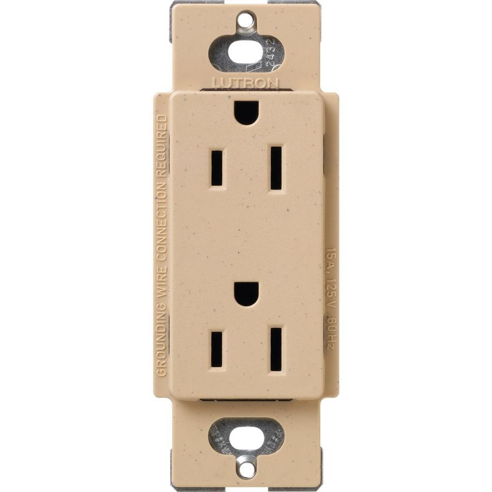 Tamper-Resistant Duplex Receptacle, 15 Amp, White - Super Arbor