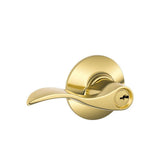 Accent Matte Black Keyed Entry Door Lever - Super Arbor