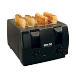 Better Chef 4-Slice Black 100-Watt Toaster
