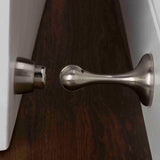 3 in. Satin Nickel Magnetic Doorstop with Catch