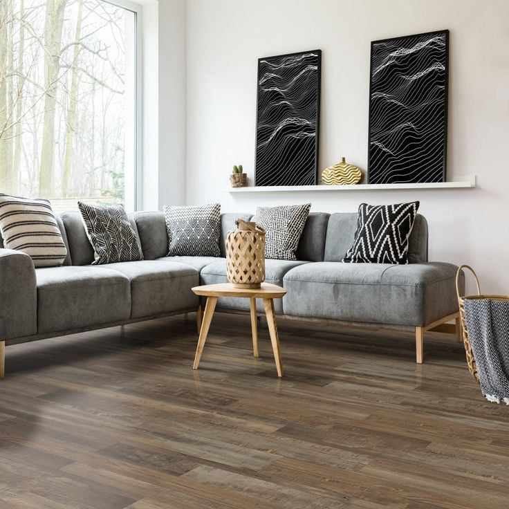 CALI Aqua Tough Redefined Pine Brown 20-mil x 7-3/32-in W x 48-in L Waterproof Interlocking Luxury Vinyl Plank Flooring (23.77-sq ft/ Carton)