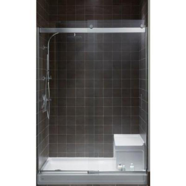 Tresham 60 in. x 32 in. Single Threshold Shower Base with Left-Hand Drain in White - Super Arbor