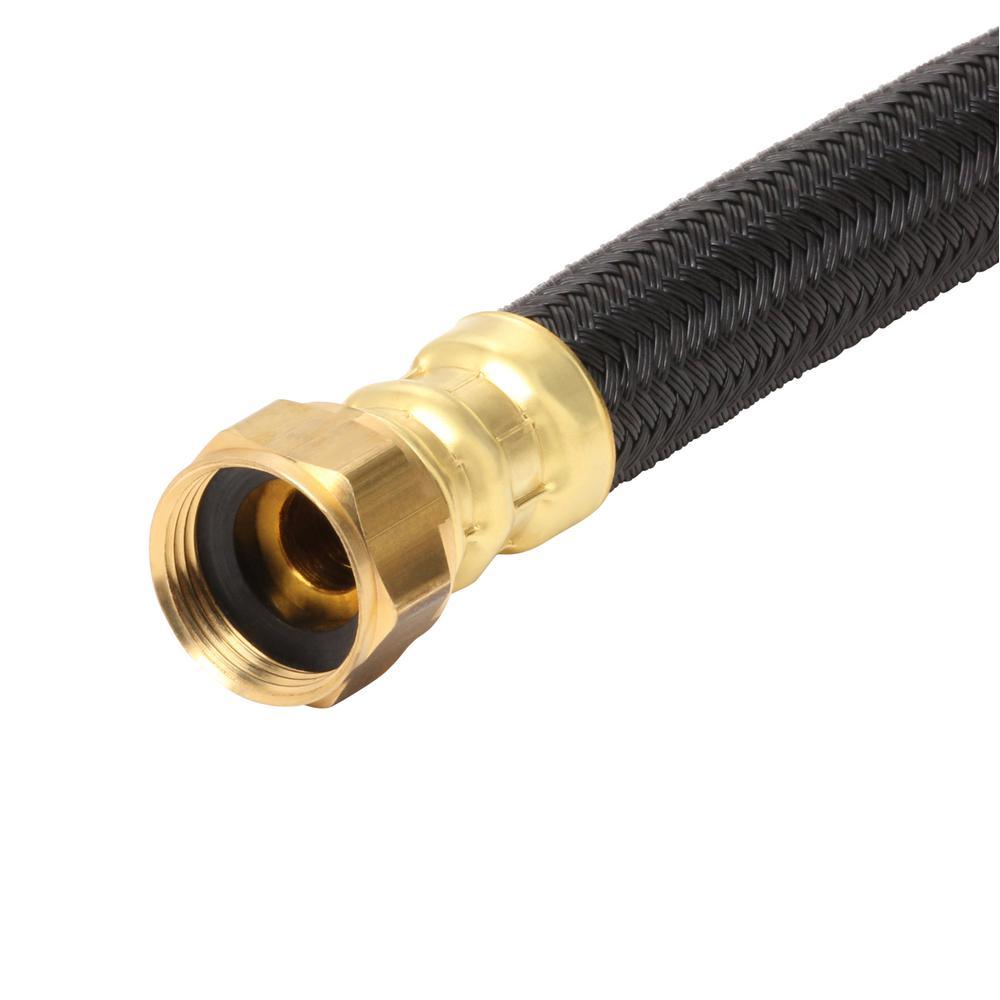 3/4 in. MIP x 3/4 in. FIP x 15 in. Polymer Braided Water Heater Connector (0.57 in. I.D.) - Super Arbor
