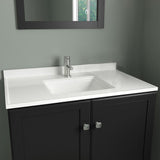 Camilla 61 in. Cultured Marble Vanity Top in Solid White with Basin - Super Arbor