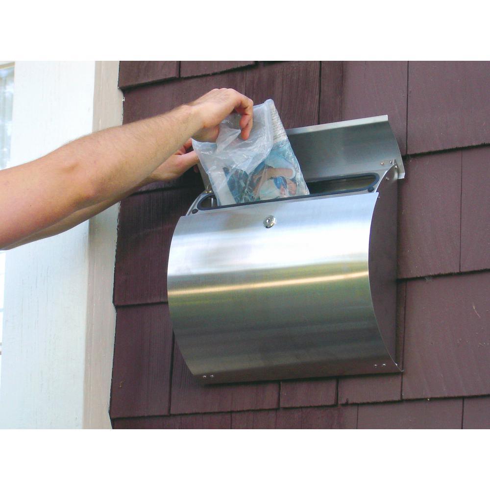 Spira Stainless Steel Wall Mount Locking Mailbox - Super Arbor