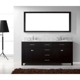 Caroline 72 in. W Bath Vanity Cabinet Only in Espresso - Super Arbor