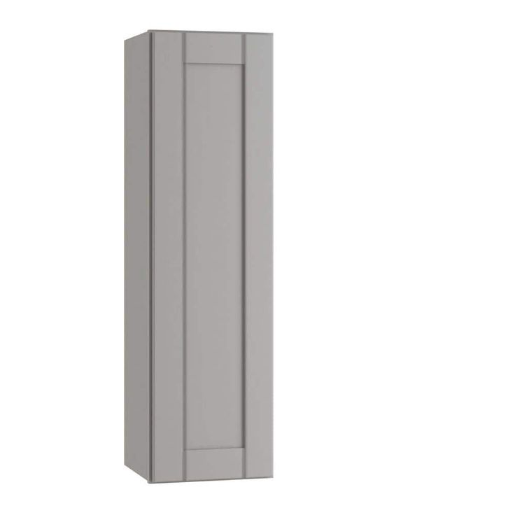 Home Decorators Collection Washington Veiled Gray Plywood Shaker Assembled Wall Kitchen Cabinet Soft Close Left 21 in W x 12 in D x 42 in H