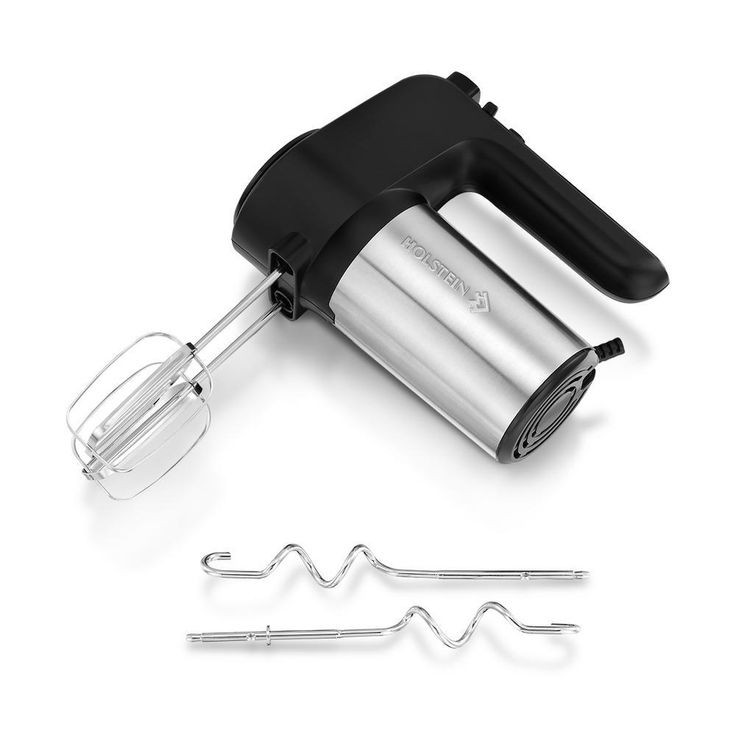 6-Speed 250-Watt Black Hand Mixer with Turbo Function