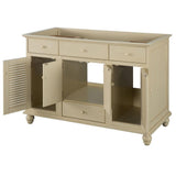 Cottage 48 in. W Bath Vanity Cabinet Only in Antique White - Super Arbor