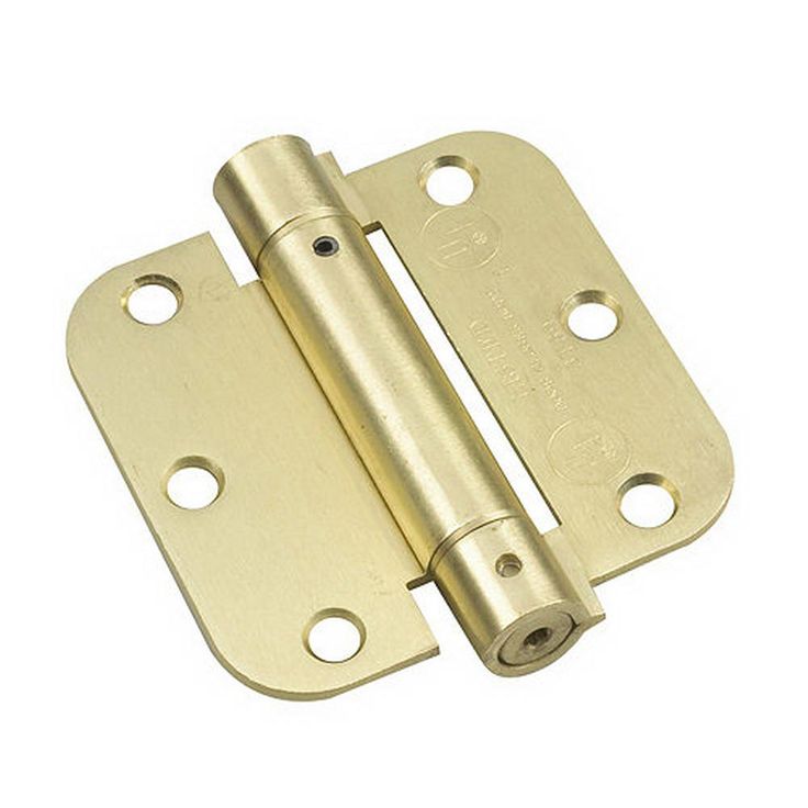 Full Mortise Inset Brushed Nickel Self-Closing Hinge (1-Unit)