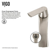 Marigold White Matte Stone Vessel Bathroom Sink and Linus Bathroom Vessel Faucet in Brushed Nickel - Super Arbor