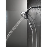 SureDock 7-Spray 5 in. Single Wall Mount Handheld H2Okinetic Shower Head in Chrome - Super Arbor