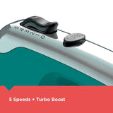 Helix Performance Premium 5-Speed Mixer Teal Hand Mixer