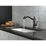 Delta Cassidy Venetian Bronze 1-Handle Deck-Mount Pull-Out Handle Kitchen Faucet