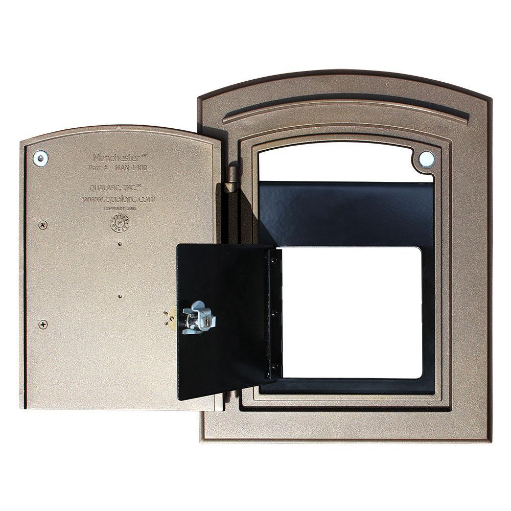 Cast Aluminum Black Column Mount Locking Mailbox - Super Arbor
