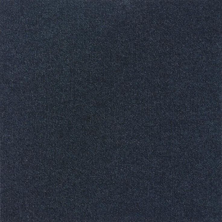 Contender Single Rib Sky Grey 24 in. x 24 in. Commercial Peel and Stick Carpet Tiles (15 Tiles/Case)