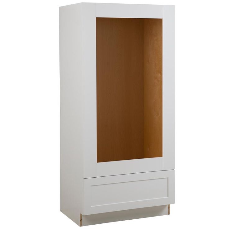 Cambridge Shaker Ready-to-Assemble 33x84x24.5 in. Base Double Oven Cabinet w/ 2 Soft Close Doors & Drawer in White