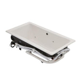 Tea-for-Two 5 ft. Whirlpool Tub with Reversible Drain in White - Super Arbor