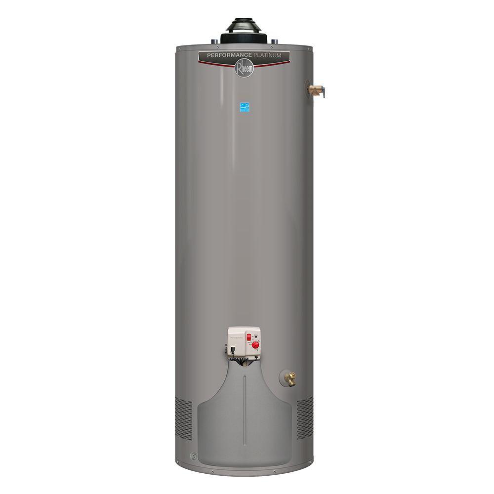 Performance Platinum 50 Gal. Tall 12-Year 38,000 BTU Ultra Low NOx (ULN) Natural Gas Power Damper Tank Water Heater - Super Arbor