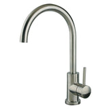Undermount 23 in. 18-Gauge Stainless Steel Bar Sink in Brushed Stainless with Gooseneck Kitchen Faucet