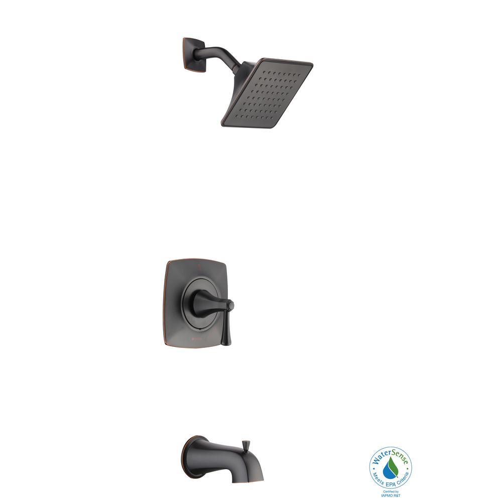 Stillmore Single-Handle 1-Spray Tub and Shower Faucet in Bronze (Valve Included) - Super Arbor
