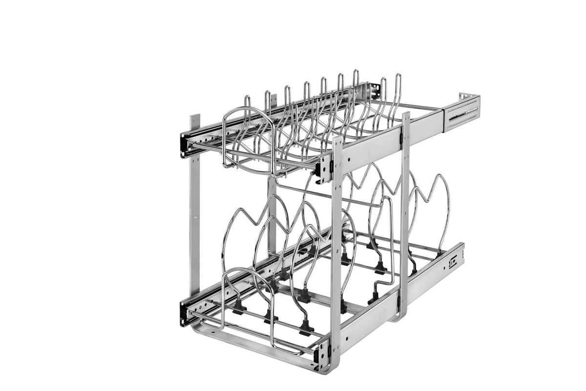 Rev-A-Shelf 20.75-in W x 18-in H 2-Tier Pull Out Metal Soft Close Basket