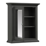 Windlowe 24 in. x 28 in. Surface-Mount Medicine Cabinet in Gray - Super Arbor