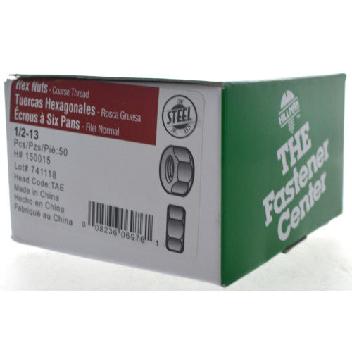 Hillman 1/2"-13 Zinc-Plated Steel USS Hex Nut, 667-Pack