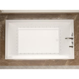 Sapphire 71.5 in. Rectangular Drop-in Air Bath Tub in White - Super Arbor