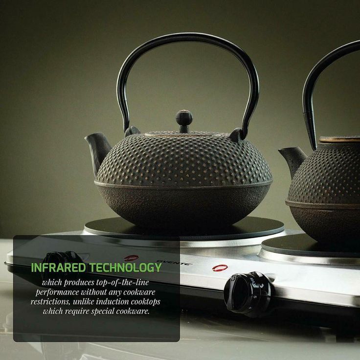 Double Burner 7.5 in. Silver Hot Plate with Temperature Control and Non-Slip Feet