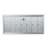 1250 Vertical Series 6-Compartment Aluminum Recess-Mount Mailbox - Super Arbor