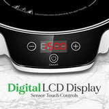 Single Burner 11.1 in. White Induction Flameless Burner Cooktop Hot Plate with Digital Display and Auto Shut Off