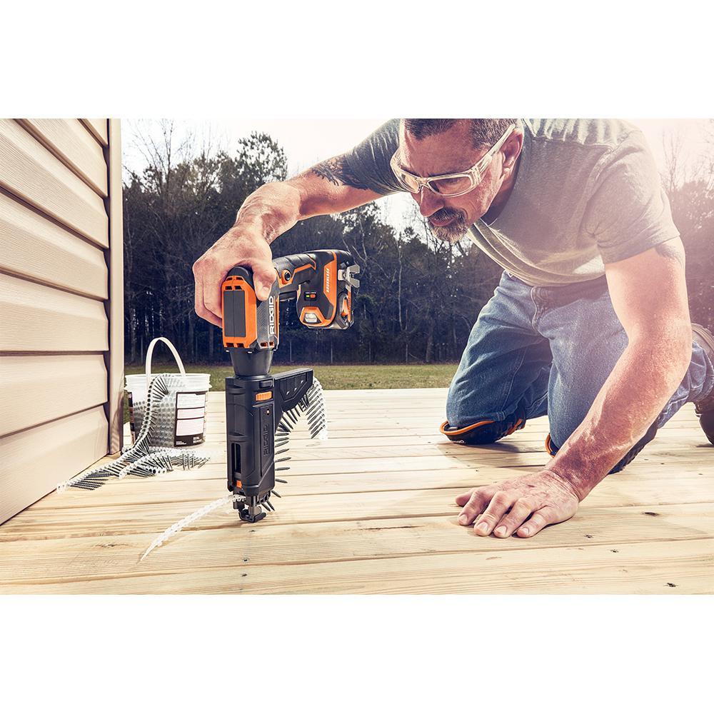 18-Volt Cordless Brushless Drywall Screwdriver with Collated Attachment with 1.5 Ah Lithium-Ion Battery - Super Arbor