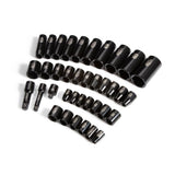 3/8 in. and 1/2 in. Drive 3/8 - 1-1/4 in., 8-32 mm 6-Point Impact Socket Set (38-Piece) - Super Arbor