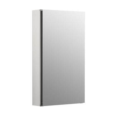 15 in. x 26 in. Recessed or Surface Mount Medicine Cabinet in White Powder-Coat Aluminum - Super Arbor