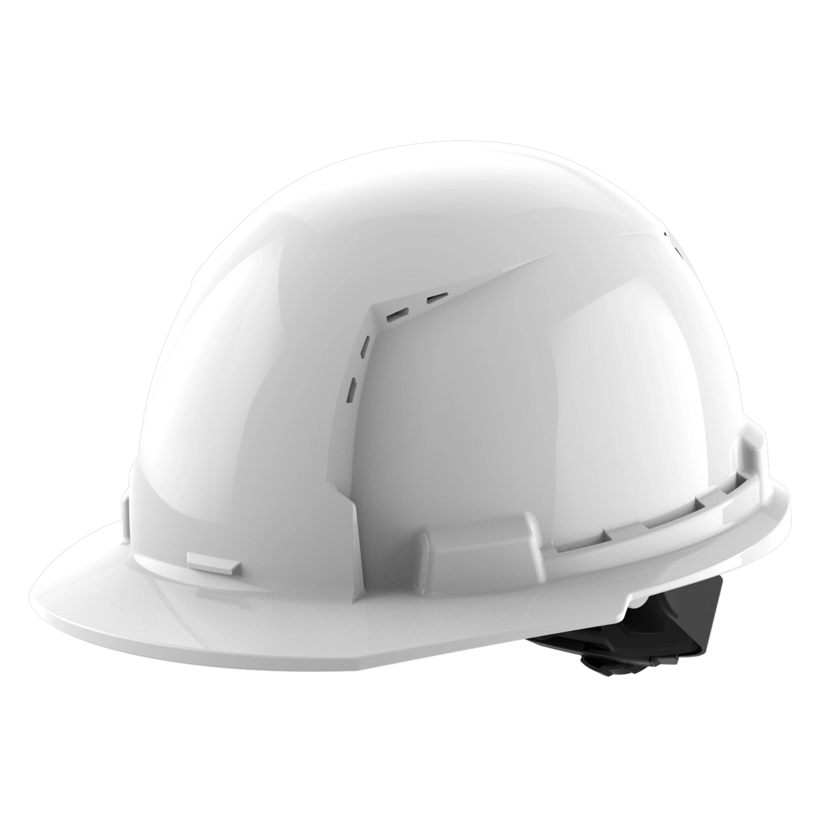 Milwaukee BOLT White Type 1 Class C Front Brim Vented Hard Hat with 4-Point Ratcheting Suspension + BOLT Mesh Full Faceshield