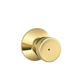 Bell Satin Chrome Privacy Bed/Bath Door Knob - Super Arbor