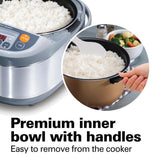 Advanced Multi-Function 16-Cup Stainless Steel Rice Cooker with Fuzzy Logic