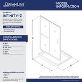 Infinity-Z 30 in. x 60 in. Semi-Frameless Sliding Shower Door in Chrome with Left Drain White Acrylic Base - Super Arbor