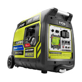 RYOBI 2,300-Watt Recoil Start Bluetooth Super Quiet Gasoline Powered Digital Inverter Generator with CO Shutdown Sensor