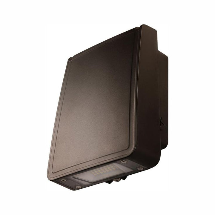 Slim-Profile 100-Watt Equivalent Integrated Outdoor LED Wall Pack, 1600 Lumens, Outdoor Security Lighting