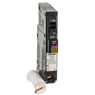 QO 20 Amp Single-Pole Dual Function (CAFCI and GFCI) Circuit Breaker - Super Arbor