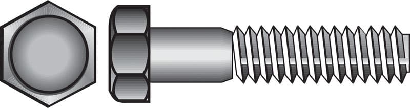 Hillman 5/16-18 x 4 in. Stainless Steel Hex Head Cap Screws (25-Pack)
