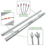 4 ft. 220-Watt Equivalent Integrated LED White Commercial Strip Light Fixture 4000K High Output 5500 Lumens