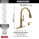 Delta Valdosta 1-Handle Deck Mount Pull-Down Handle/Lever Residential Kitchen Faucet (Deck Plate Included)