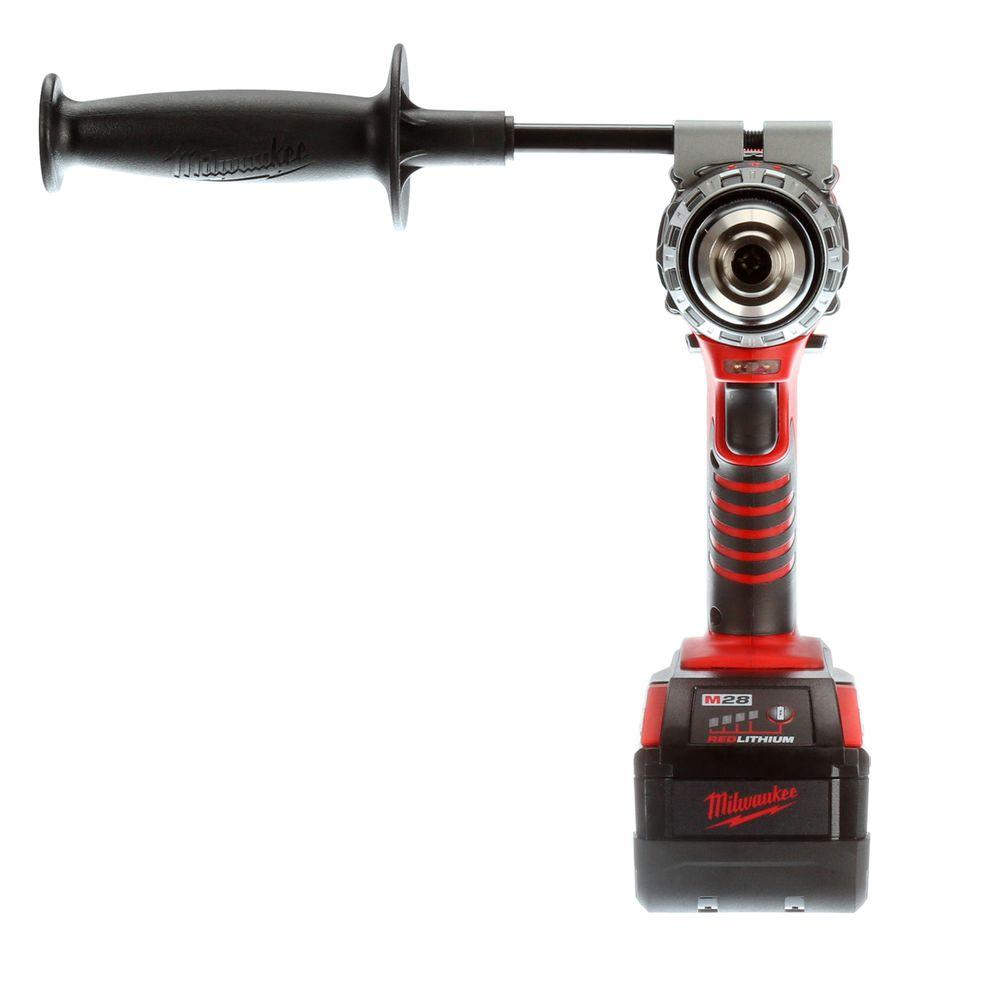 M28 28-Volt Lithium-Ion Cordless 1/2 in. Hammer Drill Kit with Two 3.0Ah Batteries and Charger